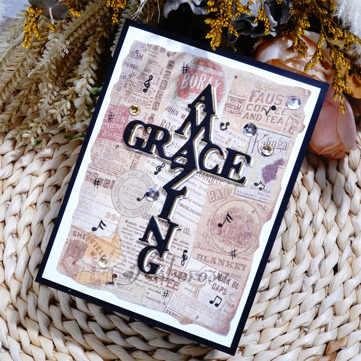 Kokorosa Metal Cutting Dies with "AMAZING GRACE" Word