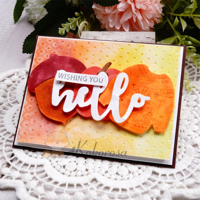 Kokorosa Metal Cutting Dies with Autumn Elements