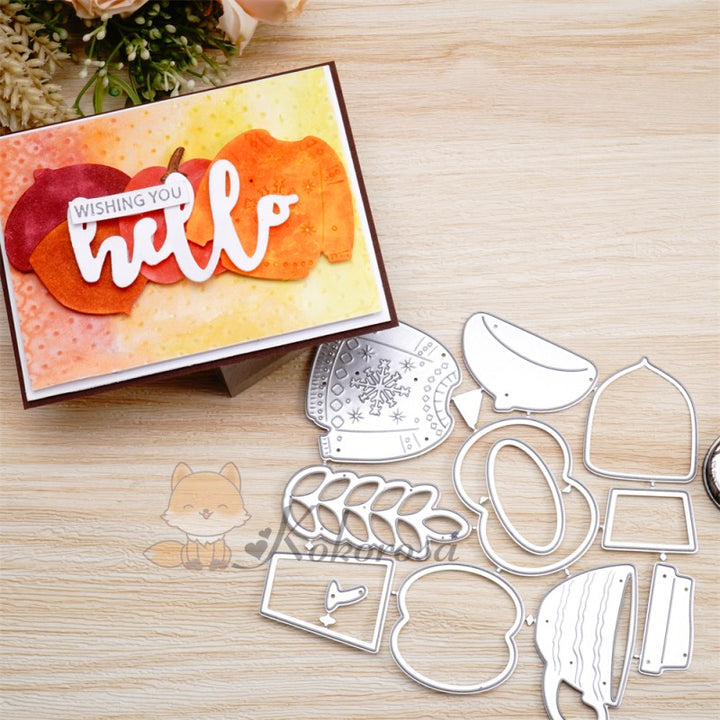 Kokorosa Metal Cutting Dies with Autumn Elements