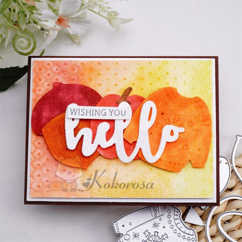 Kokorosa Metal Cutting Dies with Autumn Elements