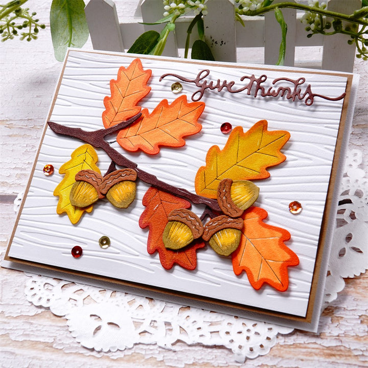 Kokorosa Metal Cutting Dies with Autumn Leaves