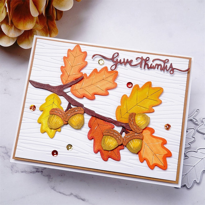 Kokorosa Metal Cutting Dies with Autumn Leaves