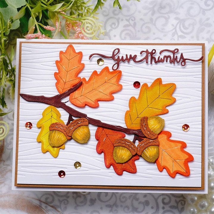 Kokorosa Metal Cutting Dies with Autumn Leaves