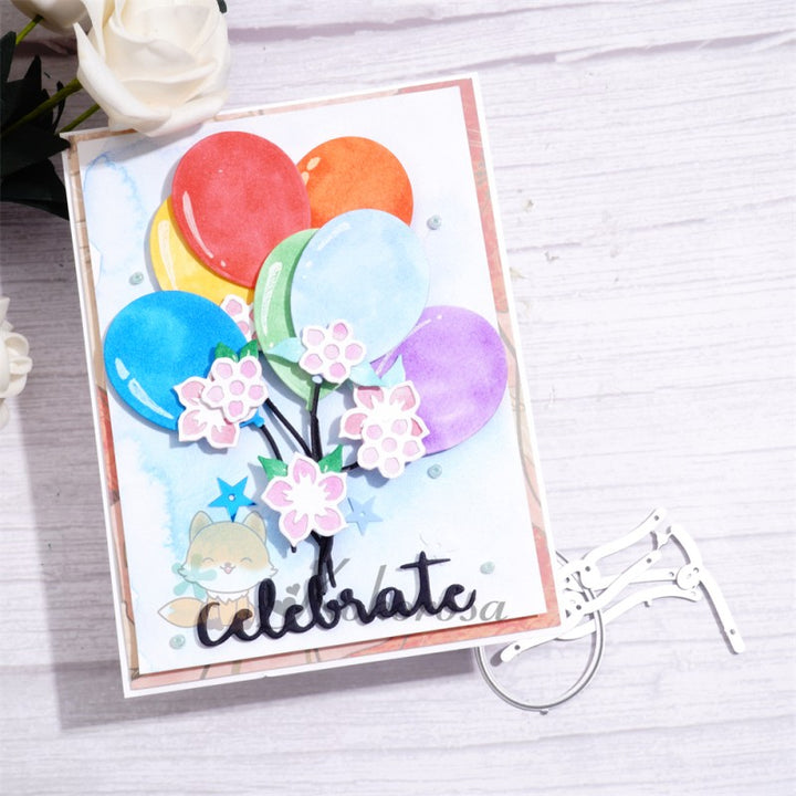 Kokorosa Metal Cutting Dies with Balloons & Flowers