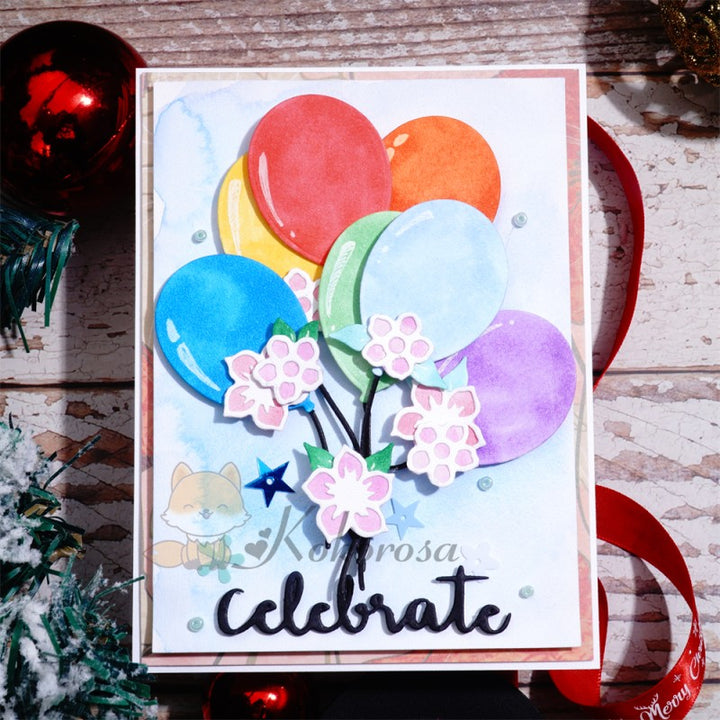 Kokorosa Metal Cutting Dies with Balloons & Flowers