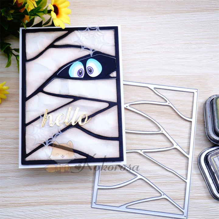 Kokorosa Metal Cutting Dies with Bandage Monster Background Board