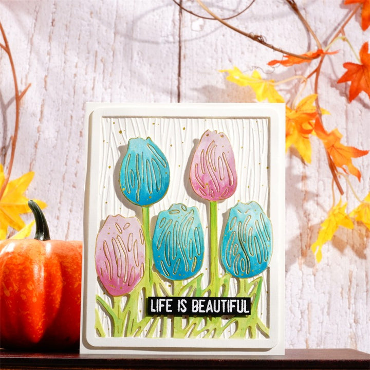 Kokorosa Metal Cutting Dies with Beautiful Tulips