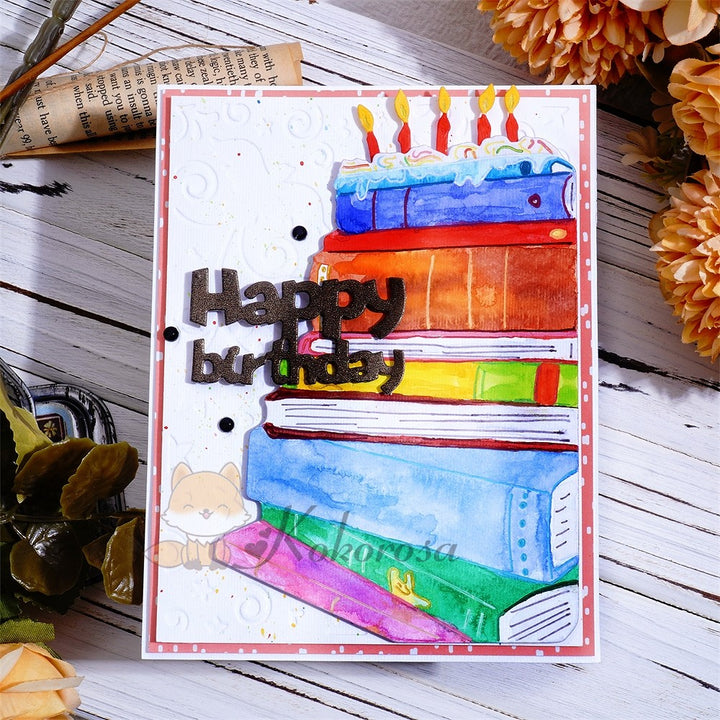 Kokorosa Metal Cutting Dies with Book Shaped Cake