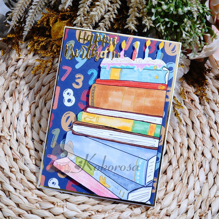 Kokorosa Metal Cutting Dies with Book Shaped Cake