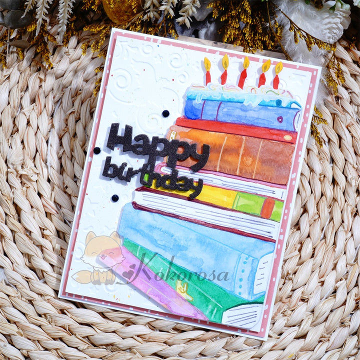 Kokorosa Metal Cutting Dies with Book Shaped Cake