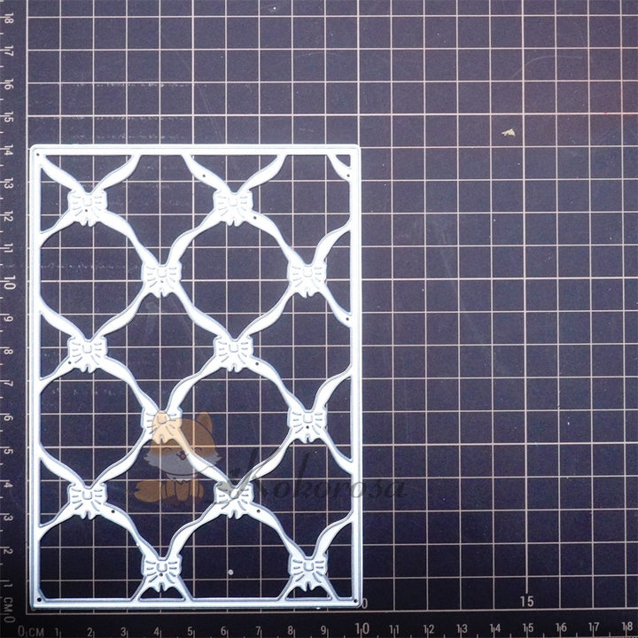 Kokorosa Metal Cutting Dies with Bow Connected Background Board