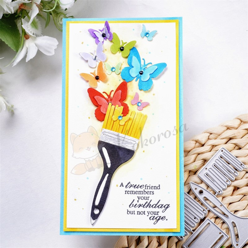 Kokorosa Metal Cutting Dies with Brush & Butterflies