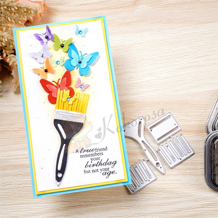 Kokorosa Metal Cutting Dies with Brush & Butterflies