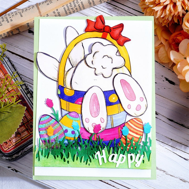 Kokorosa Metal Cutting Dies with Bunny in Basket