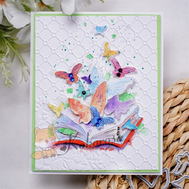 Kokorosa Metal Cutting Dies with Butterflies & Book