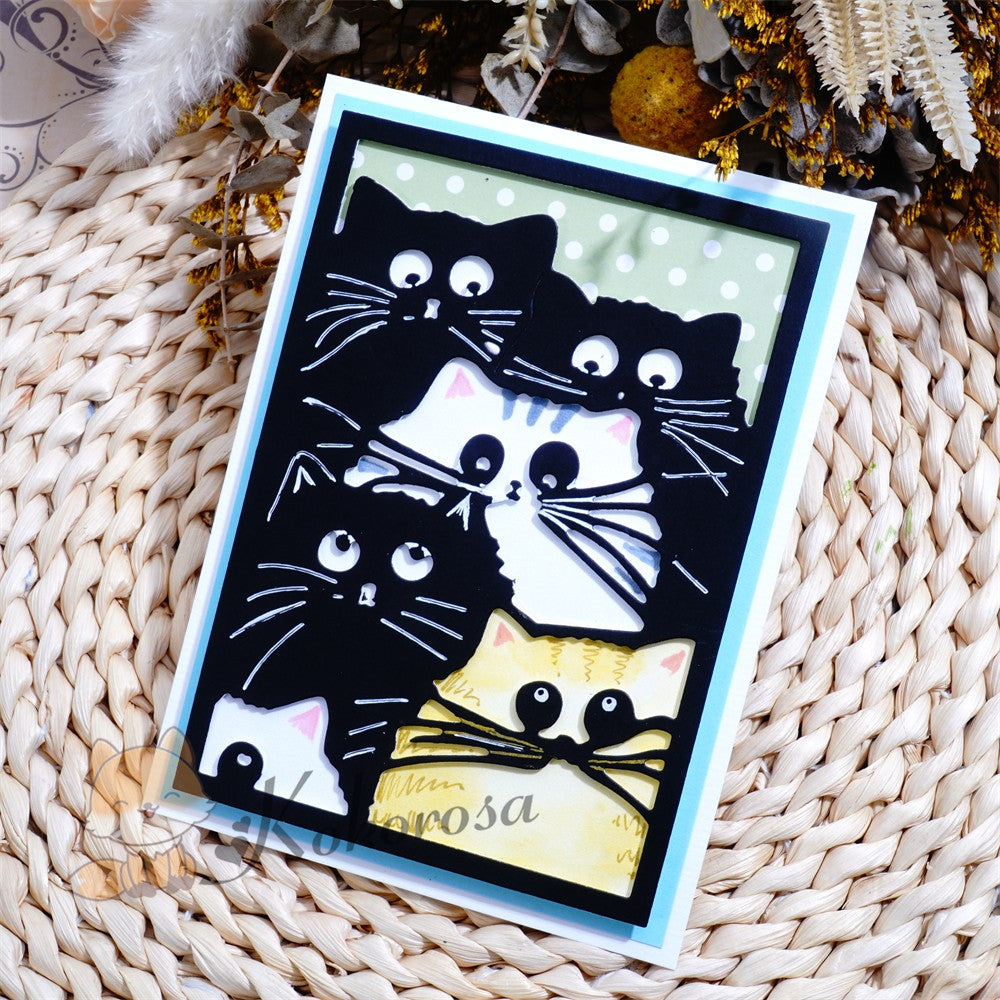 Kokorosa Metal Cutting Dies with Cats Frame Board