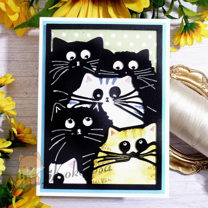 Kokorosa Metal Cutting Dies with Cats Frame Board