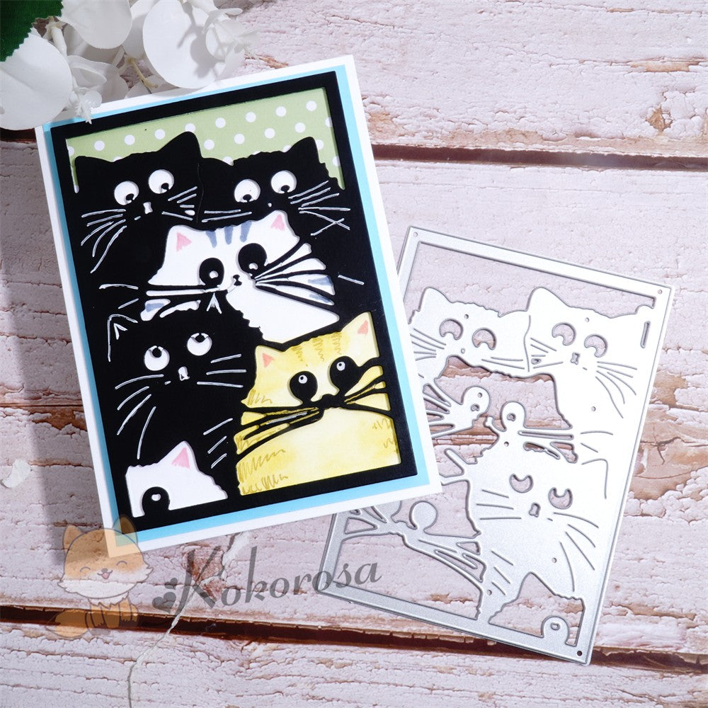 Kokorosa Metal Cutting Dies with Cats Frame Board