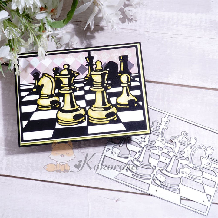 Kokorosa Metal Cutting Dies with Chess Background Board