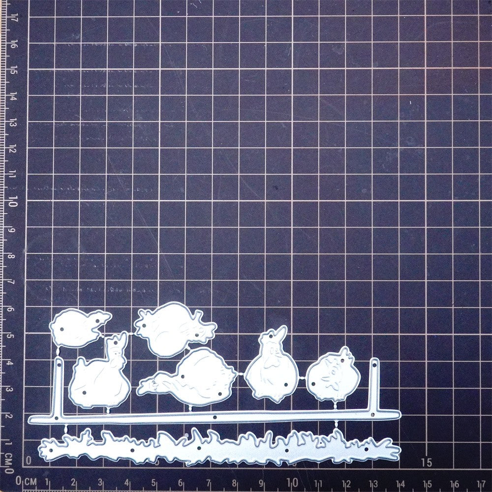 Kokorosa Metal Cutting Dies with Chicken Standing on Fence