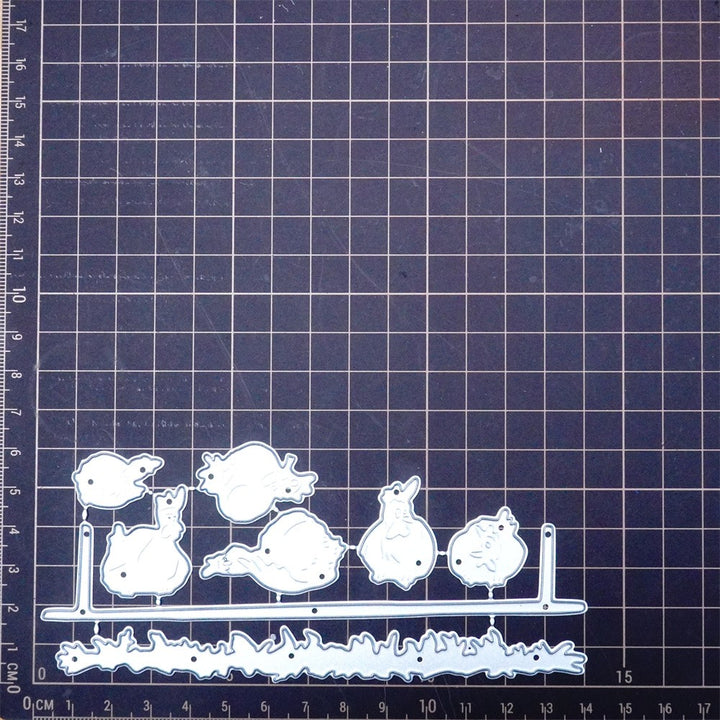 Kokorosa Metal Cutting Dies with Chicken Standing on Fence