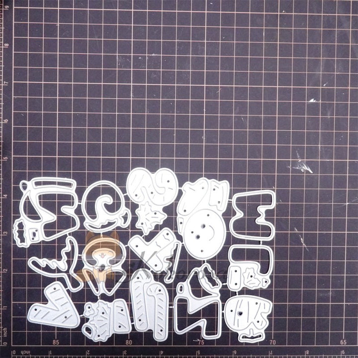 Kokorosa Metal Cutting Dies with Christmas Theme 26 Alphabets