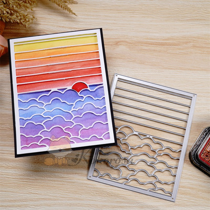 Kokorosa Metal Cutting Dies with Clouds & Sky Background Board
