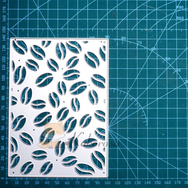 Kokorosa Metal Cutting Dies with Coffee Beans Background Board