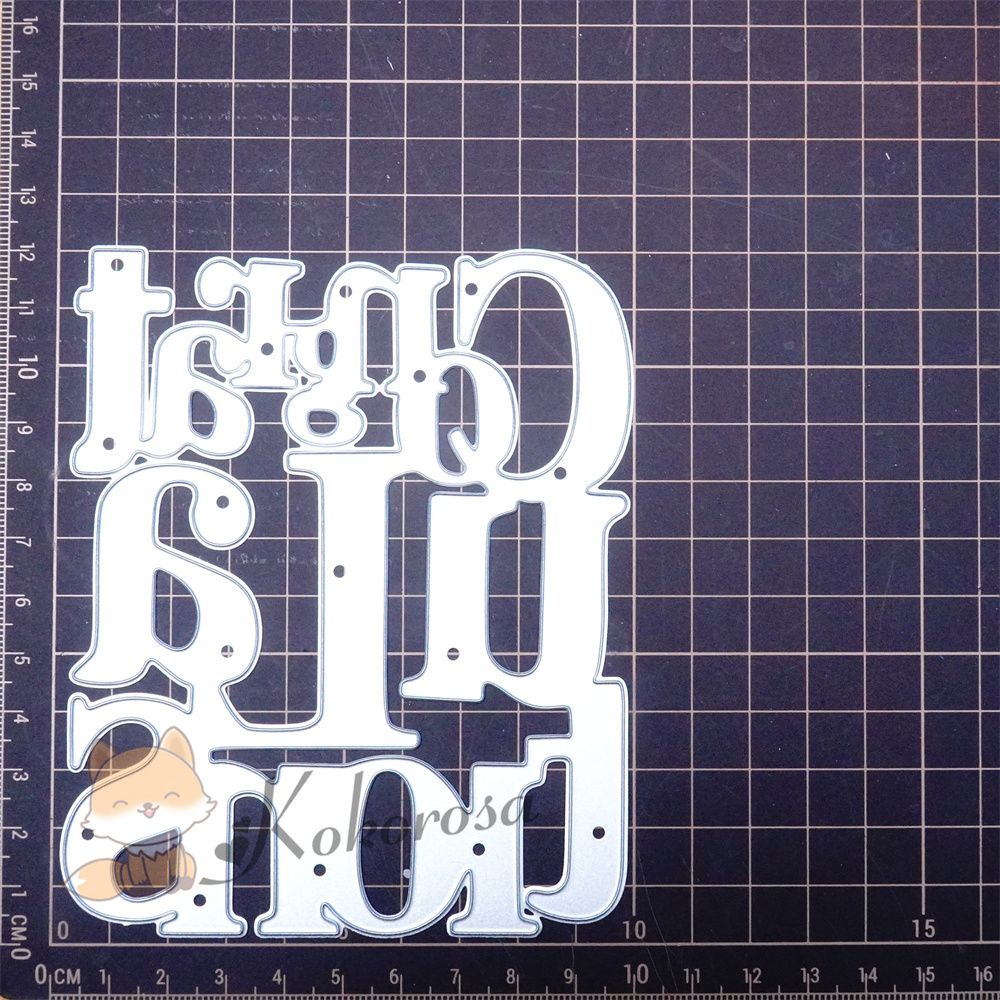 Kokorosa Metal Cutting Dies with "Congratulations" Word