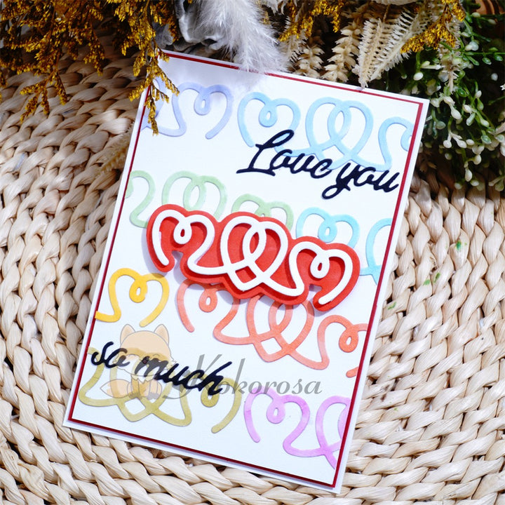 Kokorosa Metal Cutting Dies with Connected Hearts