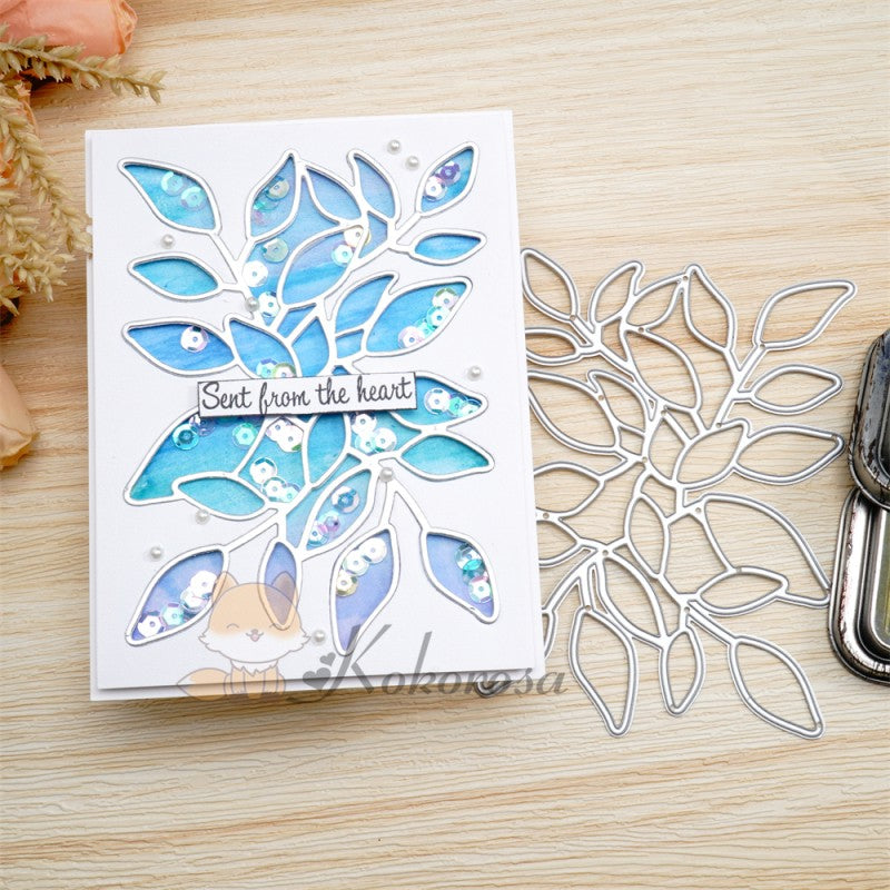 Kokorosa Metal Cutting Dies with Connected Leaves