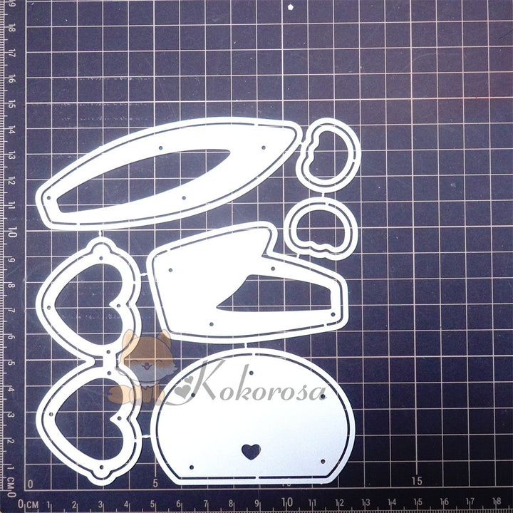Kokorosa Metal Cutting Dies with Cool Bunny Wearing Sunglasses