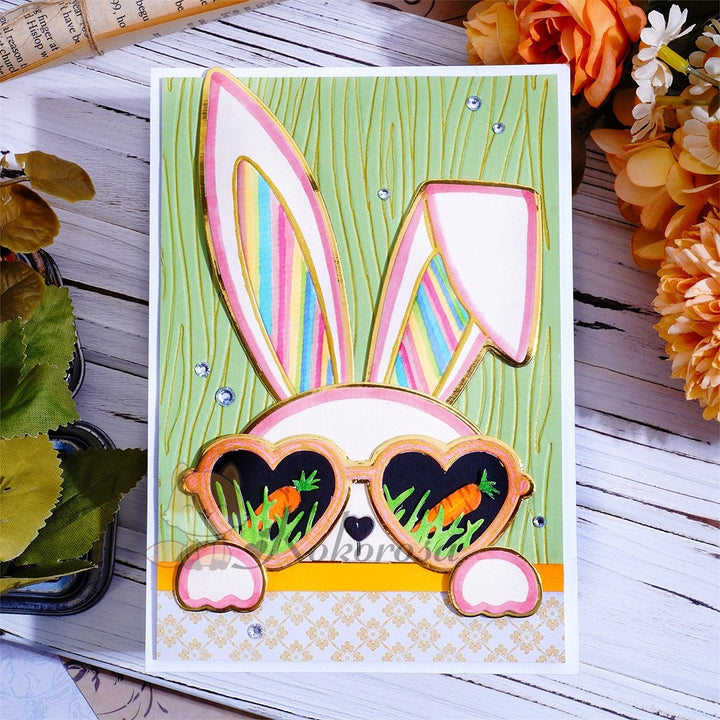 Kokorosa Metal Cutting Dies with Cool Bunny Wearing Sunglasses