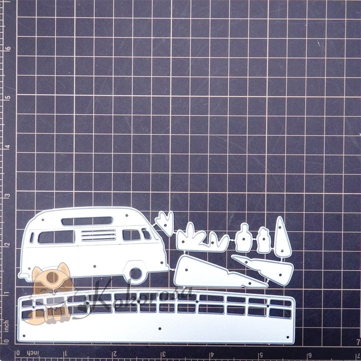 Kokorosa Metal Cutting Dies with Couple Sitting on Van