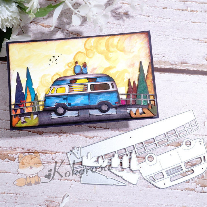Kokorosa Metal Cutting Dies with Couple Sitting on Van