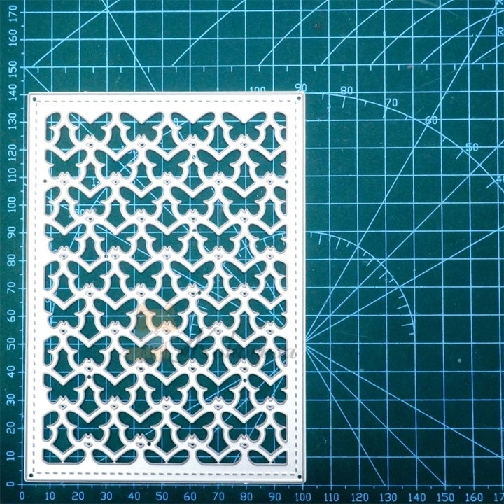 Kokorosa Metal Cutting Dies with Cute Butterfly Pattern Background Board