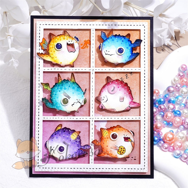 Kokorosa Metal Cutting Dies with Cute Flying Dragons