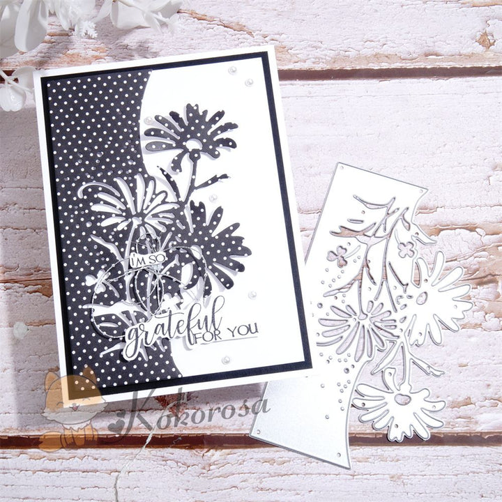 Kokorosa Metal Cutting Dies with Daisy Background Board