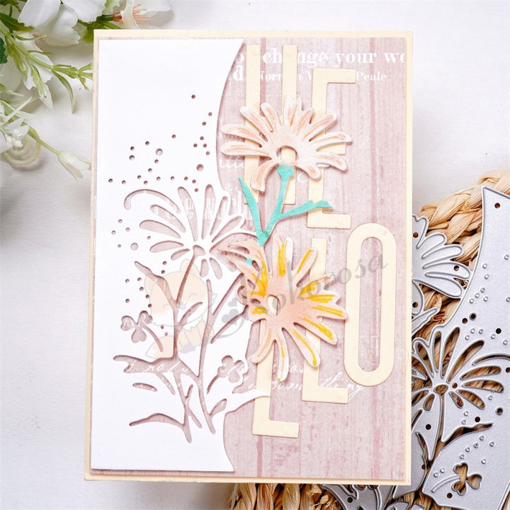 Kokorosa Metal Cutting Dies with Daisy Background Board