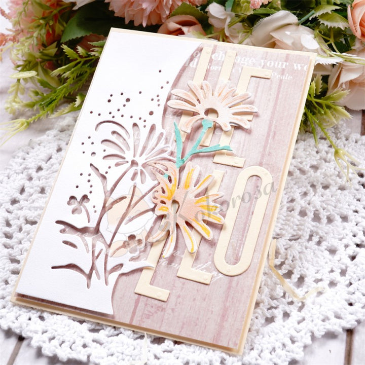 Kokorosa Metal Cutting Dies with Daisy Background Board