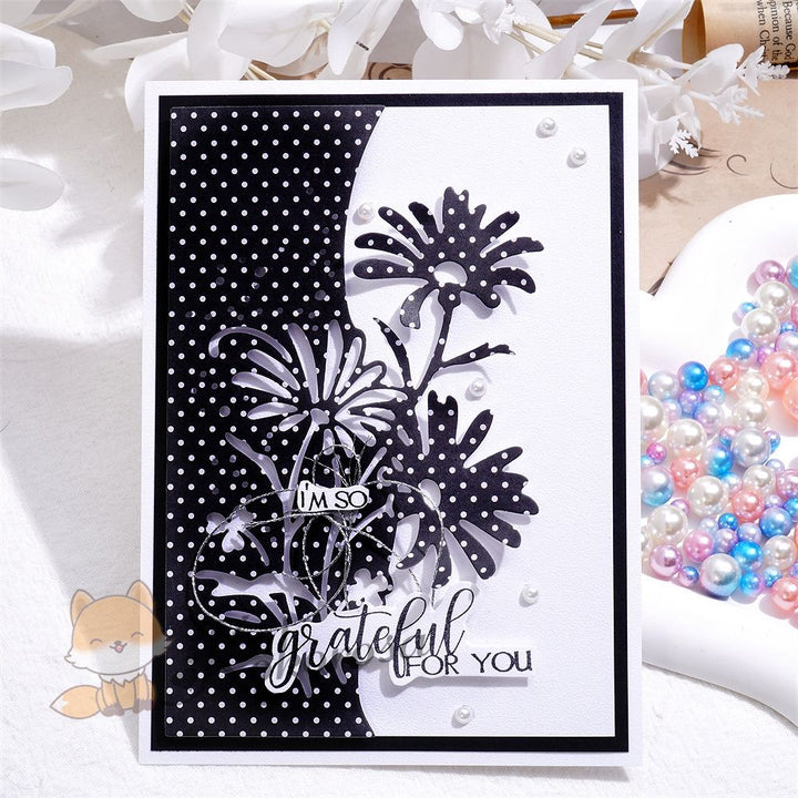 Kokorosa Metal Cutting Dies with Daisy Background Board