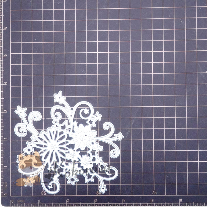 Kokorosa Metal Cutting Dies with Daisy and Star Border