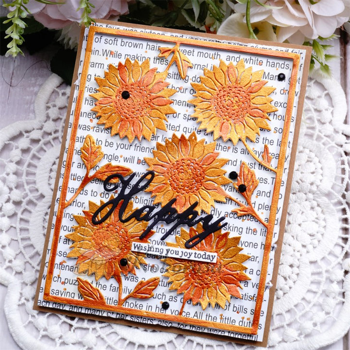 Kokorosa Metal Cutting Dies with Dandelion Background Board