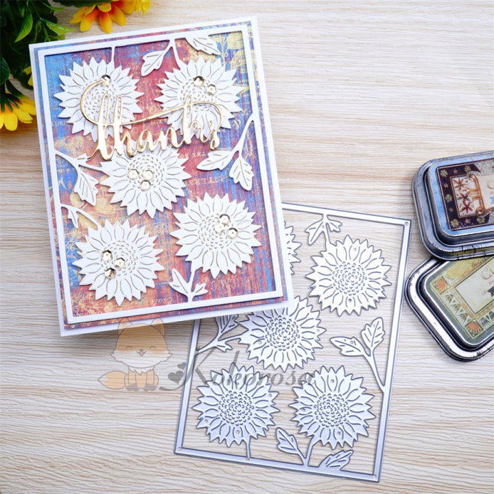 Kokorosa Metal Cutting Dies with Dandelion Background Board