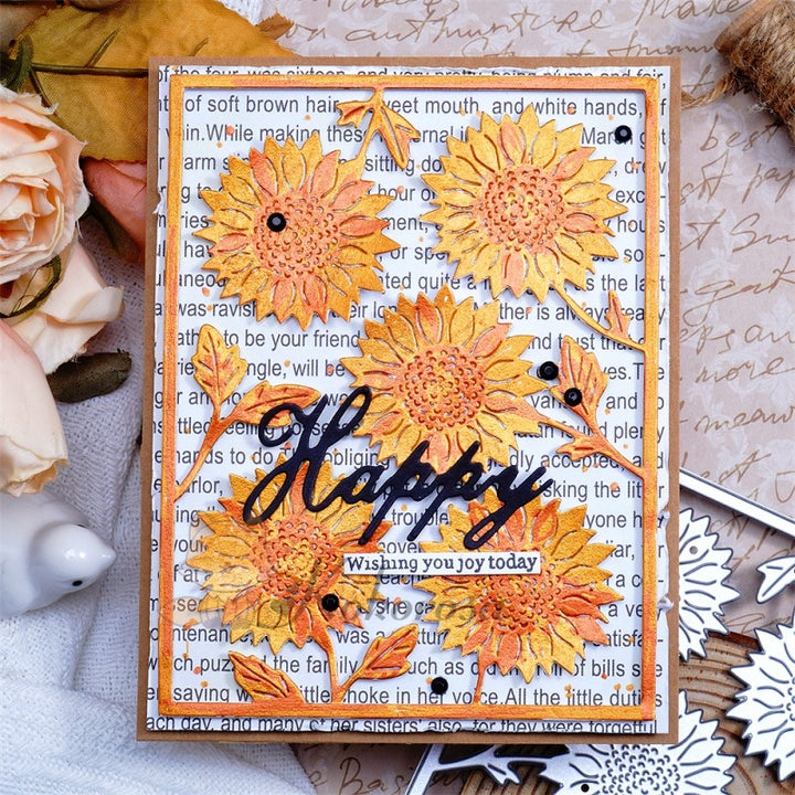 Kokorosa Metal Cutting Dies with Dandelion Background Board