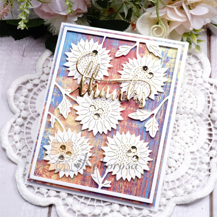 Kokorosa Metal Cutting Dies with Dandelion Background Board