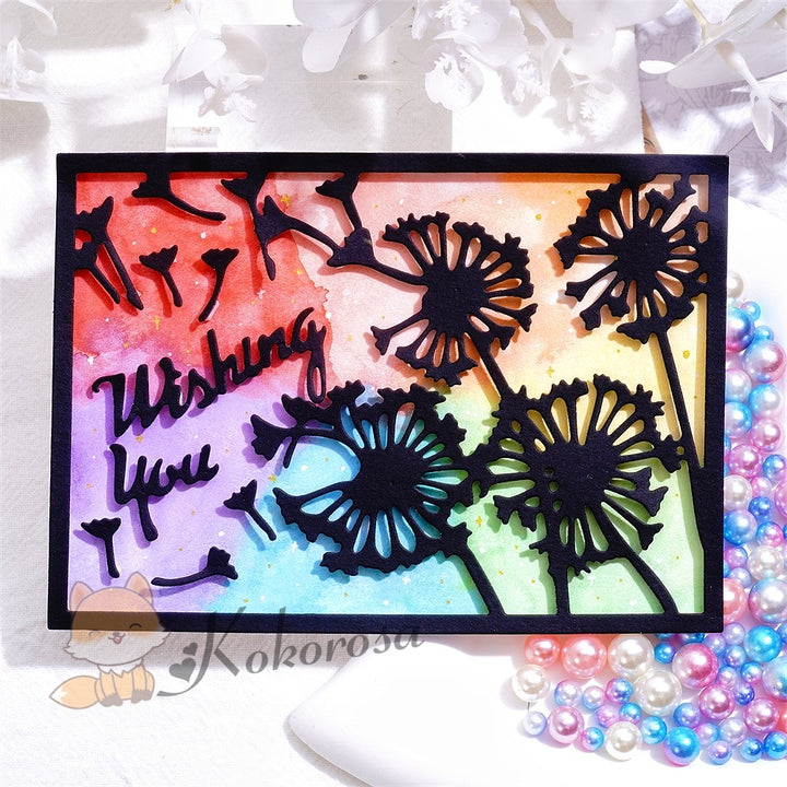 Kokorosa Metal Cutting Dies with Dandelion Frame Board
