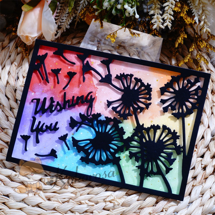 Kokorosa Metal Cutting Dies with Dandelion Frame Board