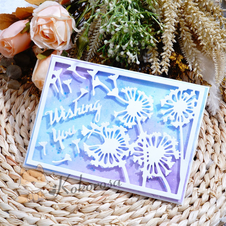 Kokorosa Metal Cutting Dies with Dandelion Frame Board