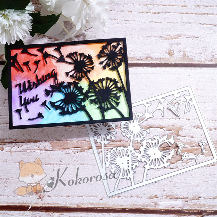 Kokorosa Metal Cutting Dies with Dandelion Frame Board